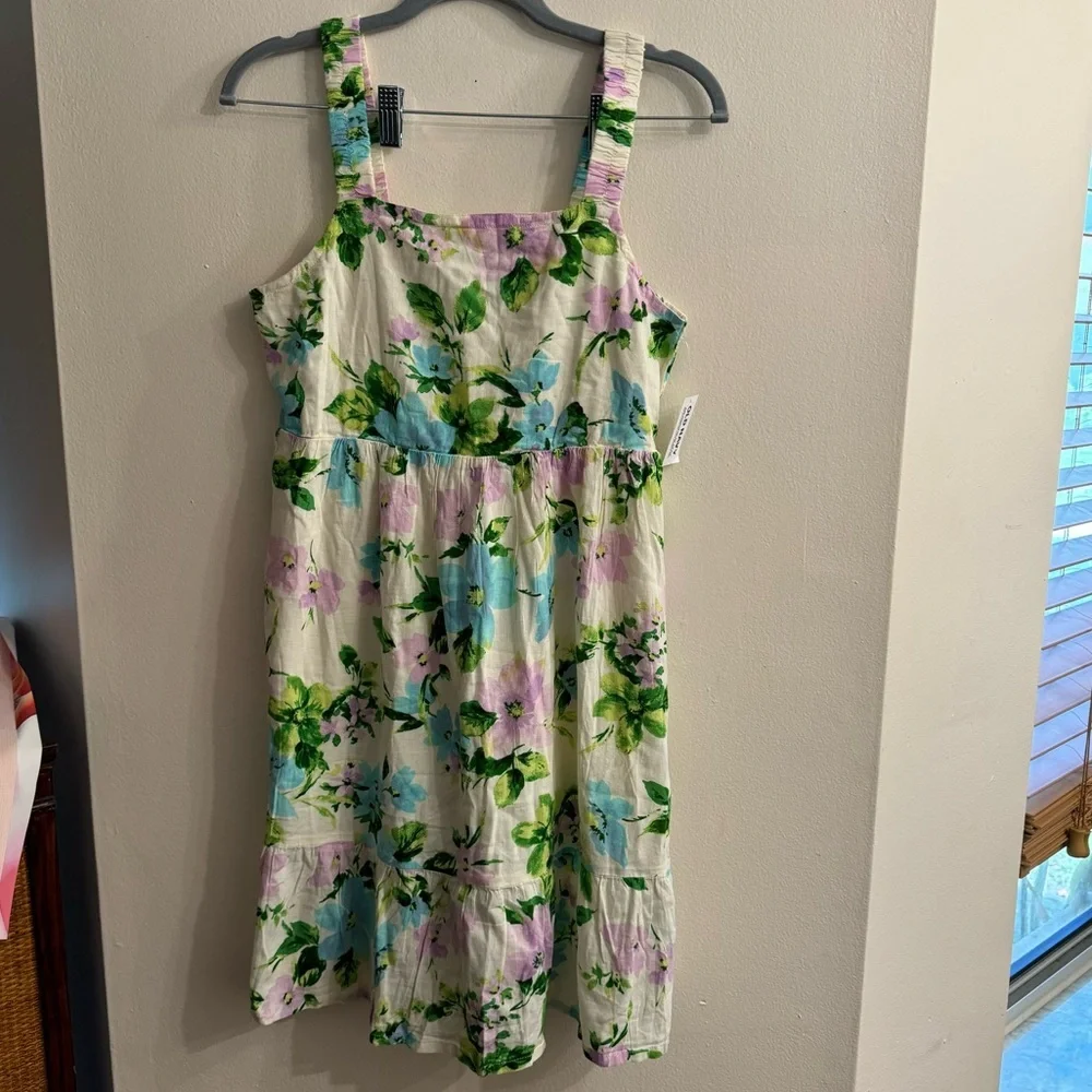 Old Navy Youth Girls Floral Printed Sleeveless Tiered Dress Size XXL 18